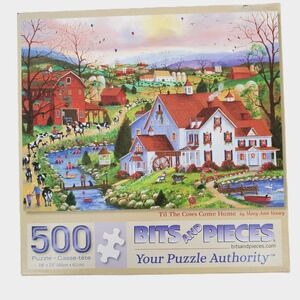 Bits And Pieces 500 Piece Jigsaw Puzzle Til The Cows Come Home Mary Ann Vessey